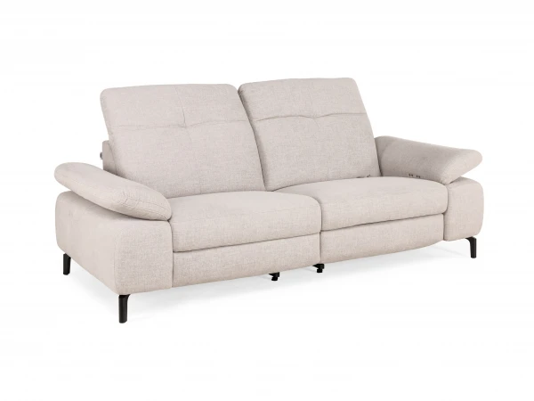 2,5-zit Met Elektr. Relaxen DAVIS - Beige Beige 3 2,5-zit Met Elektr. Relaxen DAVIS - Beige Beige - Afbeelding 3