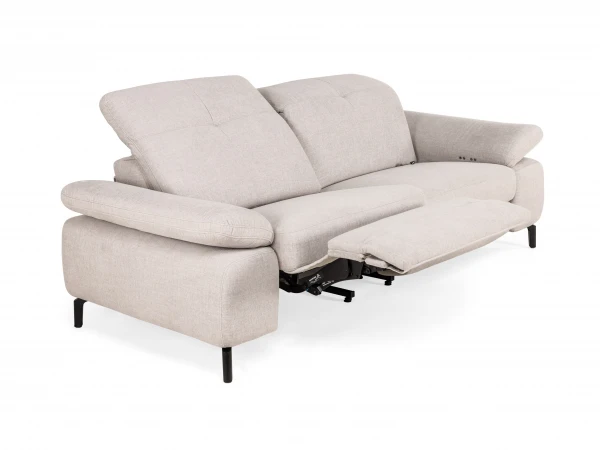 2,5-zit Met Elektr. Relaxen DAVIS - Beige Beige 5 2,5-zit Met Elektr. Relaxen DAVIS - Beige Beige - Afbeelding 5