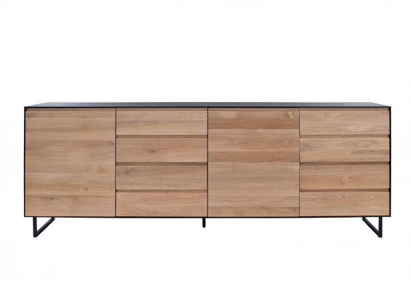 Dressoir ALEXI - Zwart/naturel Hout 1 Dressoir ALEXI - Zwart/naturel Hout