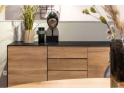 Dressoir ALEXI - Zwart/naturel Hout 9 Dressoir ALEXI - Zwart/naturel Hout -Zuiver || RICHMOND Verkoop studio puro alexi 50237