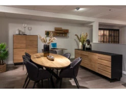 Dressoir ALEXI - Zwart/naturel Hout 10 Dressoir ALEXI - Zwart/naturel Hout -Zuiver || RICHMOND Verkoop studio puro alexi 50248