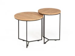 Bijzettafel ISAK - Eik Naturel/zwart Metaal Hout -Zuiver || RICHMOND Verkoop studio puro isak 48948