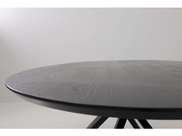 Ovale Tafel COX - Zwart Hout/metaal Zwart 5 Ovale Tafel COX - Zwart Hout/metaal Zwart - Afbeelding 5