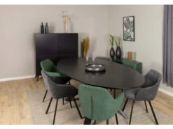 Ovale Tafel COX - Zwart Hout/metaal Zwart 19 Ovale Tafel COX - Zwart Hout/metaal Zwart -Zuiver || RICHMOND Verkoop tenzo cox 48522