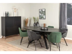 Ovale Tafel COX - Zwart Hout/metaal Zwart 16 Ovale Tafel COX - Zwart Hout/metaal Zwart -Zuiver || RICHMOND Verkoop tenzo cox 48523
