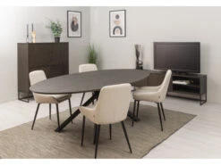 Ovale Tafel COX - Smoked Oak Bruin -Zuiver || RICHMOND Verkoop tenzo cox 72529