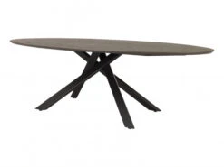 Ovale Tafel COX - Smoked Oak Bruin