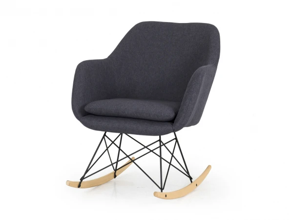 Schommelstoel EMMA - Grey Grijs 1 Schommelstoel EMMA - Grey Grijs