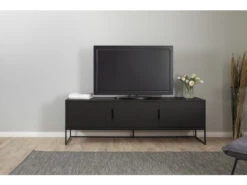 Tv-meubel LIPP 3 Deuren - Shadow Black Zwart -Zuiver || RICHMOND Verkoop tenzo lipp 53495