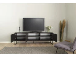 Tv-meubel LIPP 3 Deuren - Shadow Black Zwart -Zuiver || RICHMOND Verkoop tenzo lipp 53498