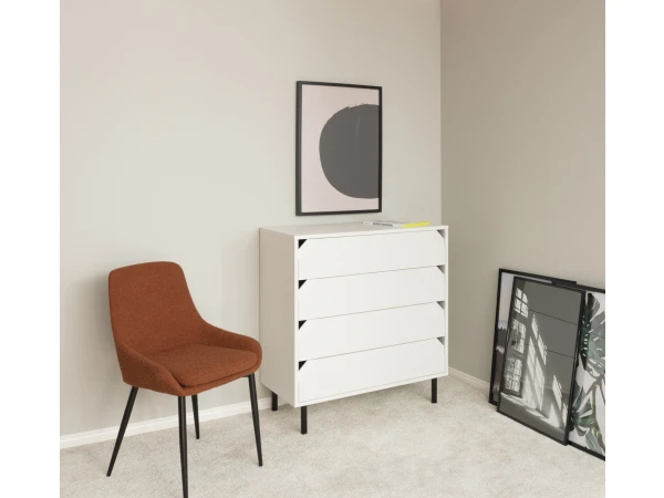 Eetkamerstoel LIV - Rust Boucle Oranje 6 Eetkamerstoel LIV - Rust Boucle Oranje - Afbeelding 6