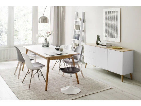 Smal Ladderrek STRADA - Wit Wit 2 Smal Ladderrek STRADA - Wit Wit - Afbeelding 2