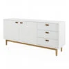 Dressoir SVEA - Wit/Eik Wit