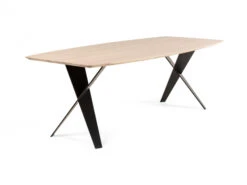 Eetkamertafel VIANO - Eik/wit Wit