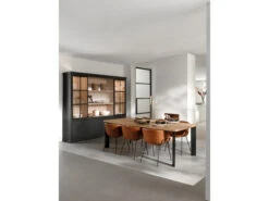 Vitrine BRIGHTON Incl. Led - Black Matte/naturel Zwart 9 Vitrine BRIGHTON Incl. Led - Black Matte/naturel Zwart -Zuiver || RICHMOND Verkoop william winston brighton 25631