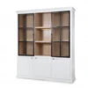 Vitrine BRIGHTON Incl. Led - White/naturel Wit
