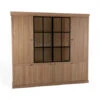Vitrine BRIGHTON Incl. Led - Smoked Oak Hout