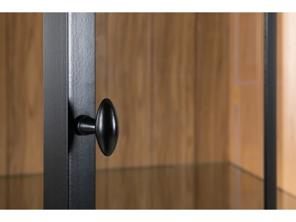 Vitrine BRIGHTON Incl. Led - Smoked Oak Hout 9 Vitrine BRIGHTON Incl. Led - Smoked Oak Hout - Afbeelding 9