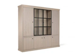 Vitrine BRIGHTON Incl. Led - Creamy White Hout