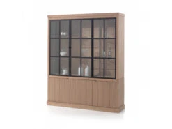 Vitrine BRIGHTON Excl. Led - Sand Hout