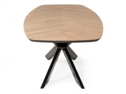 Eetkamertafel FISHBONE - Wit Eiken/Zwart Hout -Zuiver || RICHMOND Verkoop william winston fishbone 60533