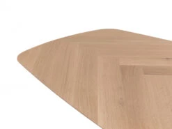 Eetkamertafel FISHBONE - Wit Eiken/Zwart Hout -Zuiver || RICHMOND Verkoop william winston fishbone 60538