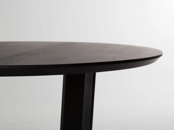 Eetkamertafel Rond FLORO - Black Matte Zwart 3 Eetkamertafel Rond FLORO - Black Matte Zwart - Afbeelding 3