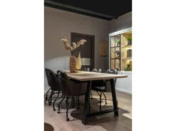 Eetkamertafel FLORO - Smoked Oak/zwart Hout -Zuiver || RICHMOND Verkoop william winston floro 53069
