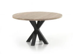 Tafel Rond GLASGOW - Creamy White Hout