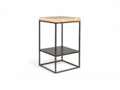 Console Laag GLASGOW - Smoked Oak Hout