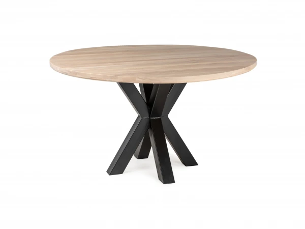 Tafel Rond GLASGOW - Nature Hout 1 Tafel Rond GLASGOW - Nature Hout