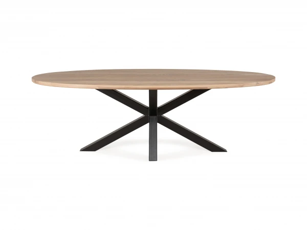 Eetkamertafel Ovaal GLASGOW - Nature Hout 3 Eetkamertafel Ovaal GLASGOW - Nature Hout - Afbeelding 3