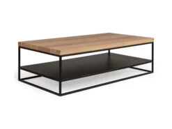 Salontafel GLASGOW - Smoked Oak Hout