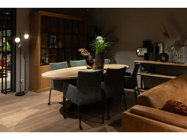 Eetkamertafel Ovaal GLASGOW - Nature Hout 6 Eetkamertafel Ovaal GLASGOW - Nature Hout - Afbeelding 6