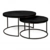 Set Salontafels GLASGOW - Zwart Zwart