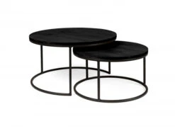 Set Salontafels GLASGOW - Zwart Zwart