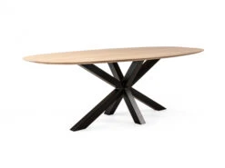 Eetkamertafel Ellips 240/120 GLASGOW - Smoked Oak Hout