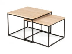 Salontafels GLASGOW - Smoked Oak Hout