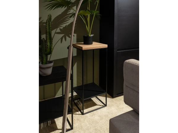 Console Hoog GLASGOW - Smoked Oak Hout 5 Console Hoog GLASGOW - Smoked Oak Hout - Afbeelding 5