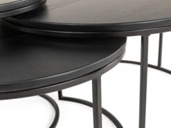 Set 3 Salontafels GLASGOW - Black Matte Zwart -Zuiver || RICHMOND Verkoop william winston glasgow 64095