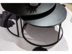 Set Ronde Salontafels KUBUS - Zwart Zwart -Zuiver || RICHMOND Verkoop william winston kubus 48714