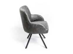 Stoel MILLER - Grijs Leder Grijs 8 Stoel MILLER - Grijs Leder Grijs -Zuiver || RICHMOND Verkoop william winston miller 33790