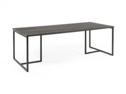 Eetkamertafel SYDNEY - Zwart Mat Zwart