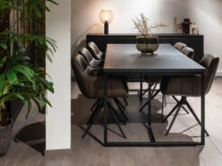 Eetkamertafel SYDNEY - Zwart Mat Zwart -Zuiver || RICHMOND Verkoop william winston sydney 72405