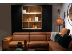 Vitrine ZEN Open Midden Incl. LED - Black Matte/smoked Oak Zwart -Zuiver || RICHMOND Verkoop william winston zen 45328