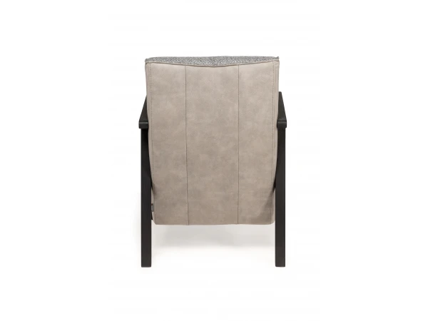 Fauteuil BUENO - Lichtgrijs/zwart Lichtgrijs 4 Fauteuil BUENO - Lichtgrijs/zwart Lichtgrijs - Afbeelding 4
