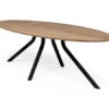 Tafel ARVADA Ellips/centrale Poot - Naturel Hout