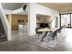 Tafel ARVADA Ellips/centrale Poot - Naturel Hout -Zuiver || RICHMOND Verkoop xooon arvada 55715