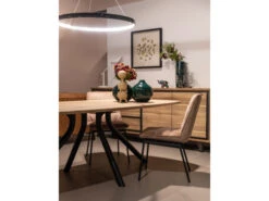 Tafel ARVADA Ovaal/centrale Poot - Naturel Hout -Zuiver || RICHMOND Verkoop xooon arvada 56077