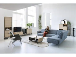 Boekenkast 180 Cm ELEMENTS - Zwart Metaal/naturel Hout -Zuiver || RICHMOND Verkoop xooon elements 39532